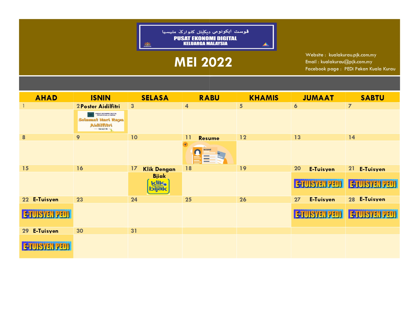 kalender bulan 5